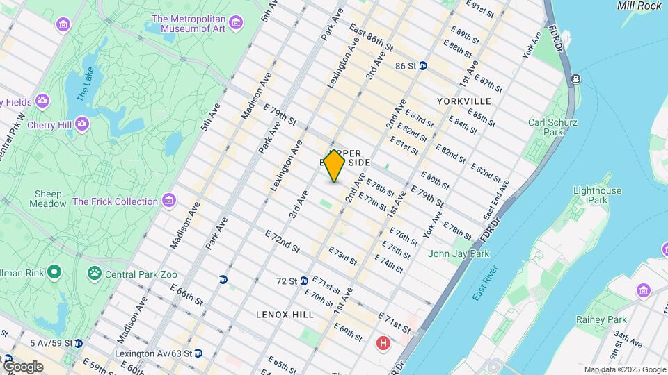 236 E 77th St Mapa y Detalles de la Ubicación