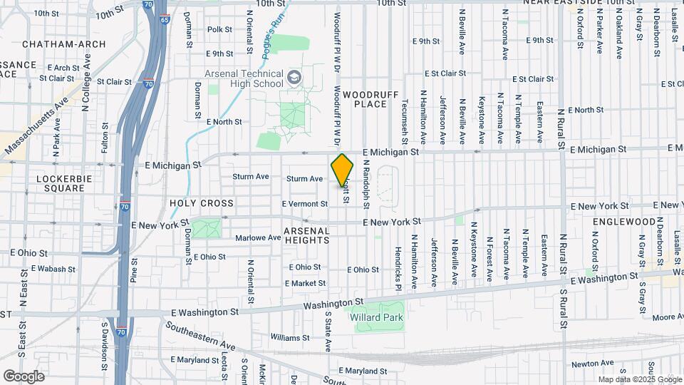 424 N Walcott St, Unit B Map and Location Details