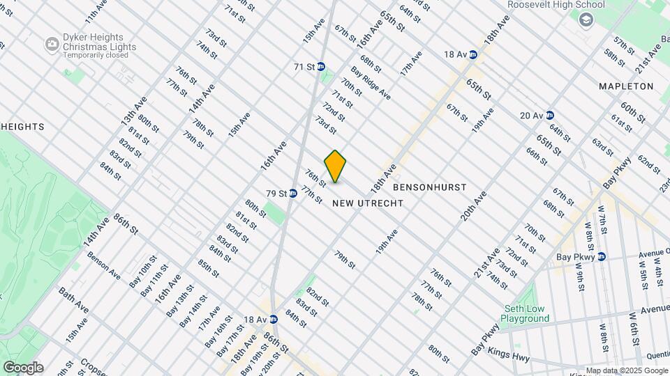 1731 76th St, Unit 2F Map and Location Details