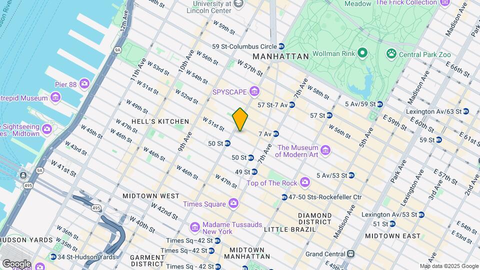 251 W 51st St Map and Location Details