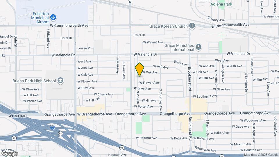 618 S Pine Dr Map and Location Details