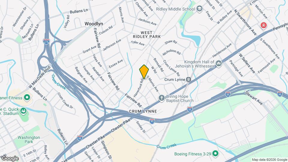 1128 Haverford Rd Map and Location Details