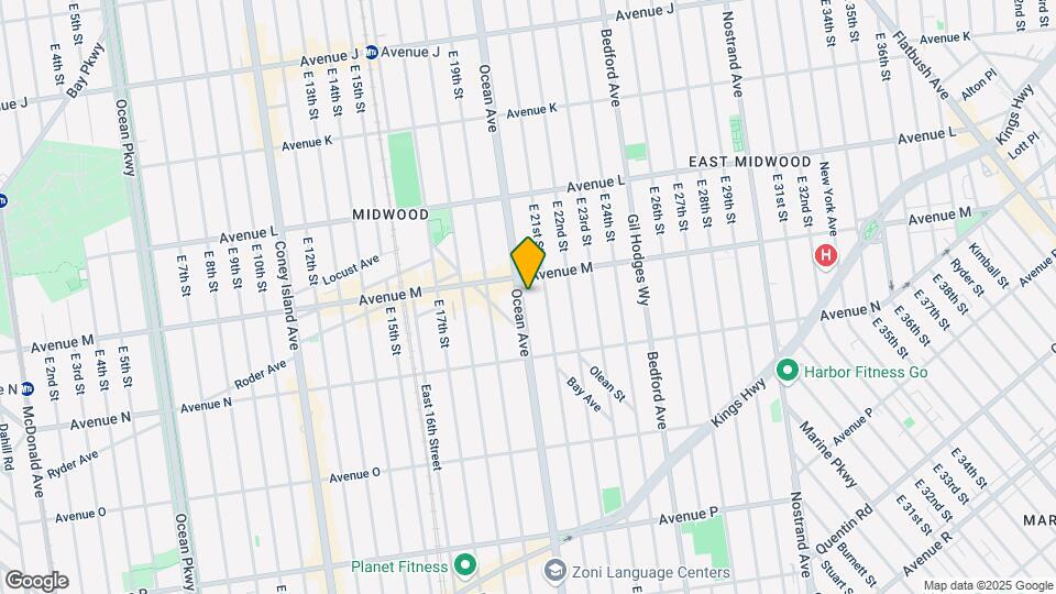 1801 Ocean Ave Mapa y Detalles de la Ubicación
