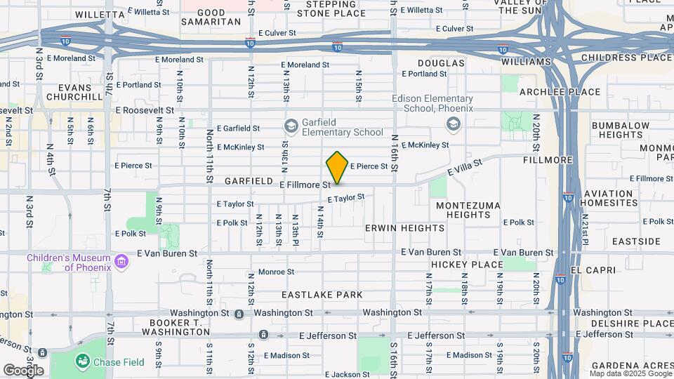 1421 E Fillmore St Map and Location Details