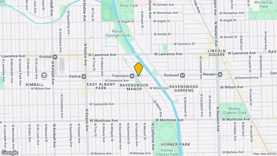 4647 N Manor Ave, Unit #G Map and Location Details