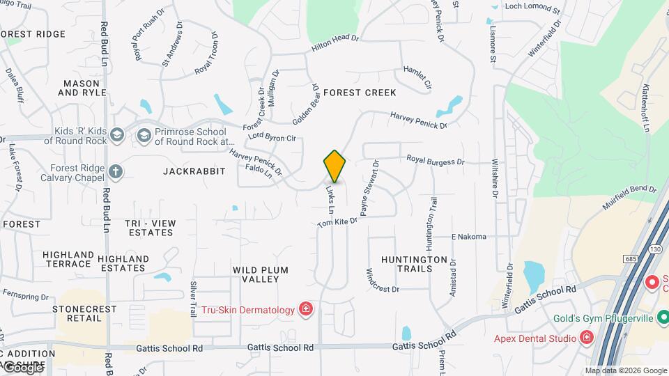 3807 Links Ln Map and Location Details