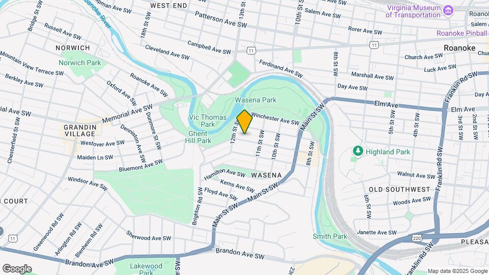 1131 Wasena Ave SW Mapa y Detalles de la Ubicación