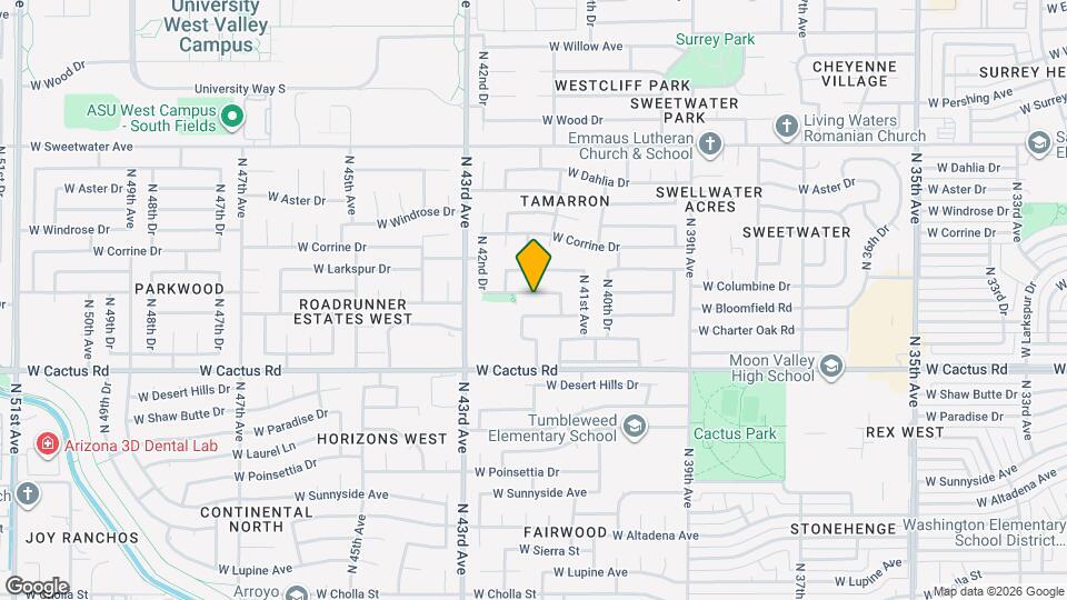 4151 W Bloomfield Rd Map and Location Details