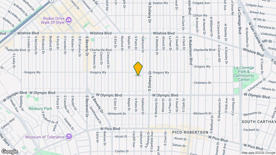 312 S Palm Dr Map and Location Details