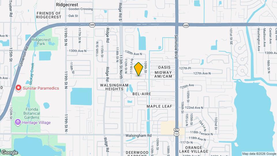 11017 126th Ave N Map and Location Details