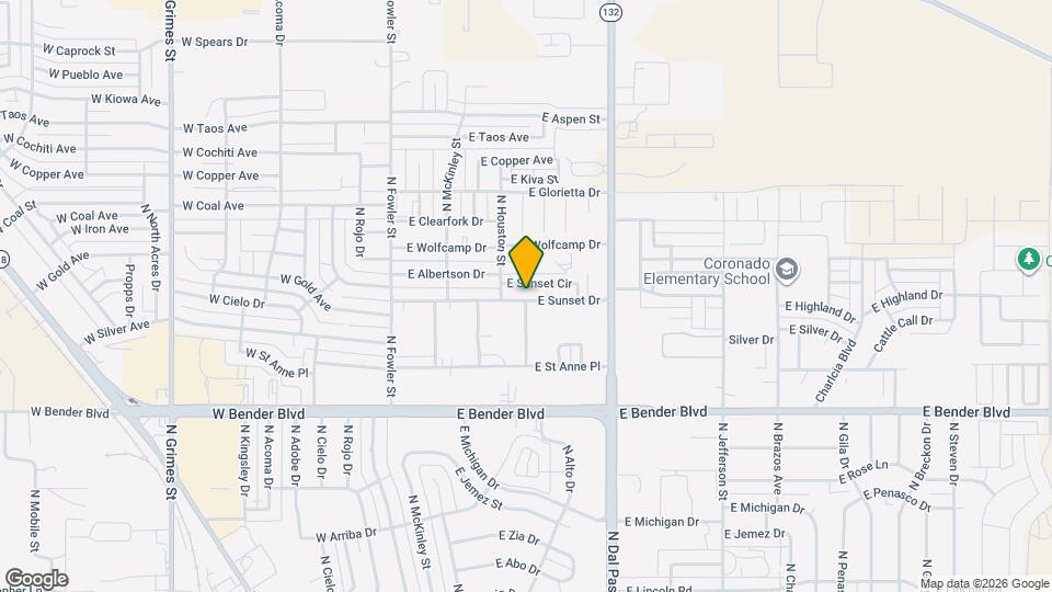 600 E Sunset Dr Map and Location Details
