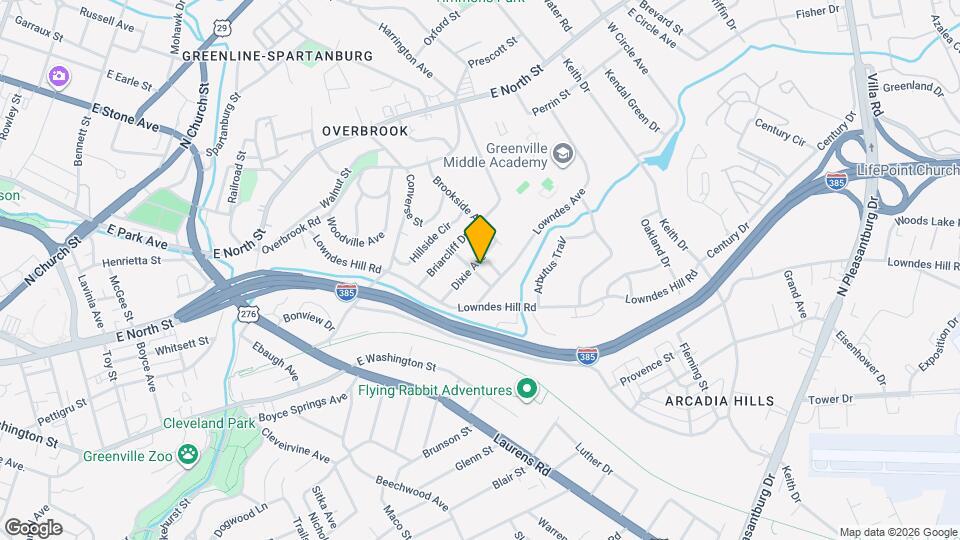 100 Dixie Ave Map and Location Details