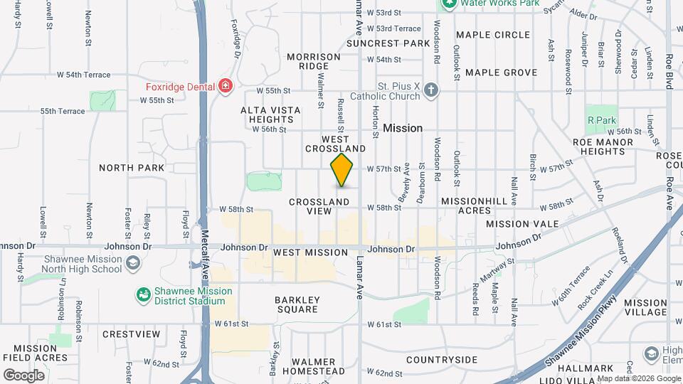 6321 W 57th Terrace Map and Location Details