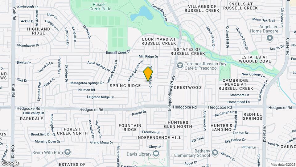 3105 Spring Hill Ln Map and Location Details