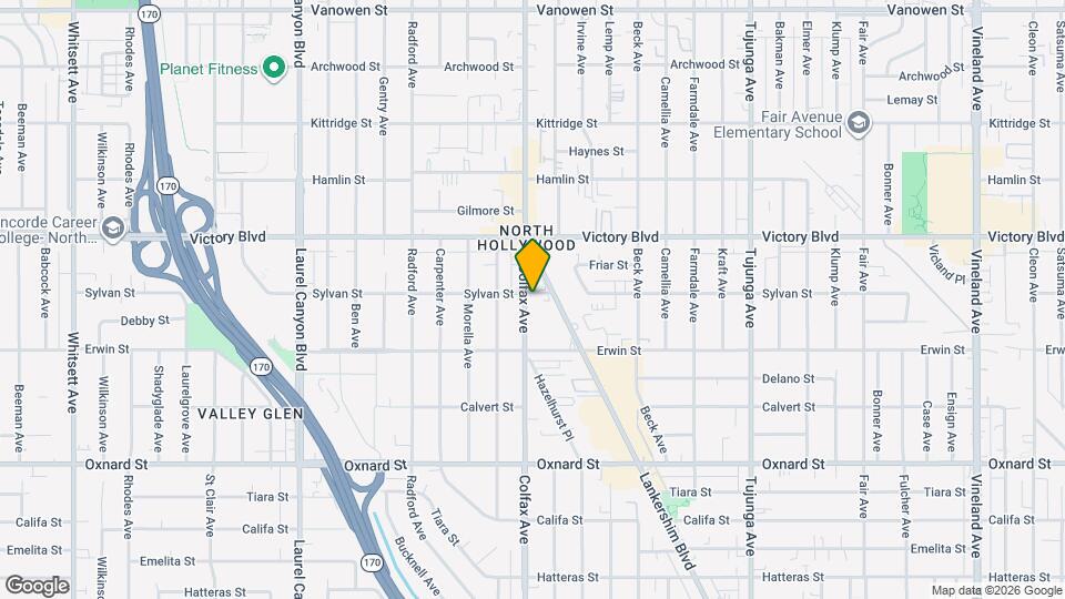 6260 Colfax Ave, Unit 02 Map and Location Details