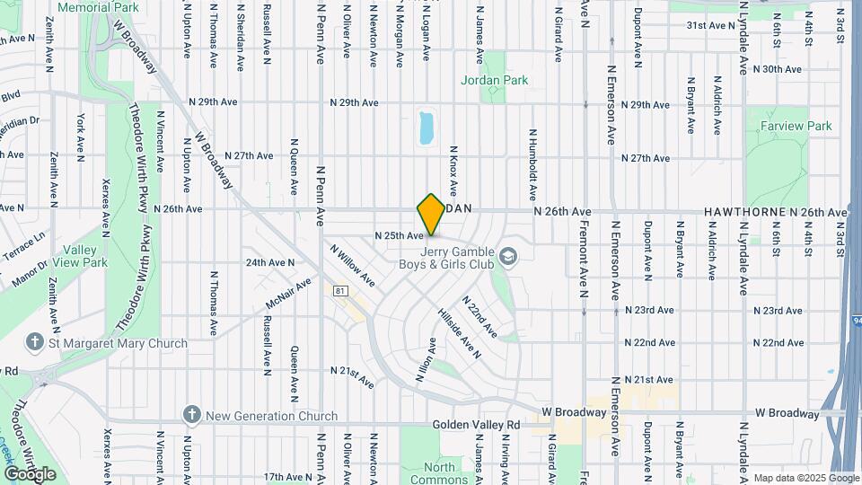 2444 N Logan Ave Map and Location Details