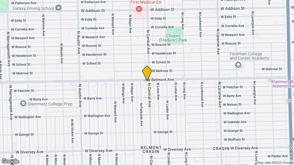 5601 W Belmont Ave Map and Location Details