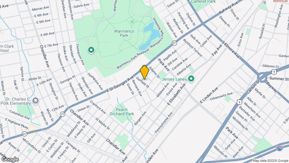 520 Garfield St Map and Location Details