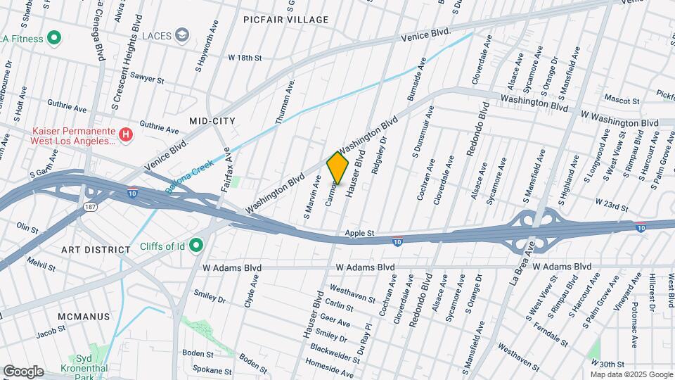 2232 Carmona Ave Map and Location Details