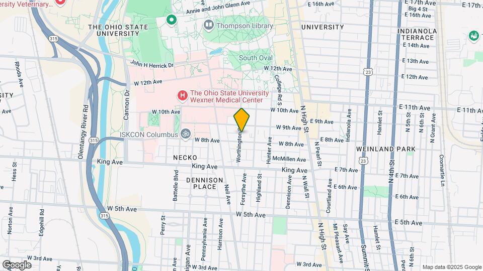 1518 Worthington St Map and Location Details
