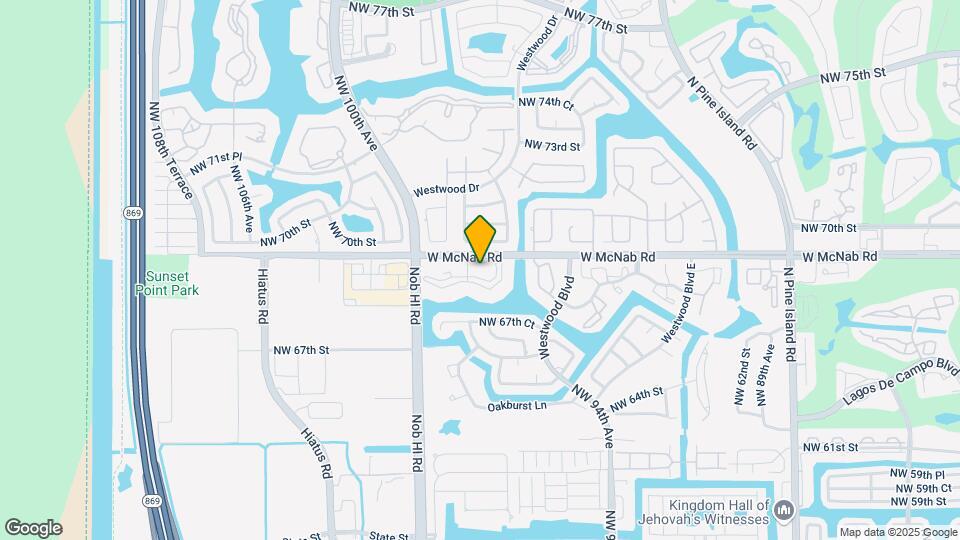 9731 W McNab Rd Map and Location Details