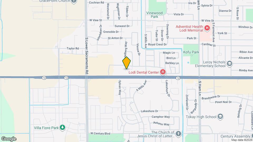 Solstice Senior Living at Lodi Map and Location Details