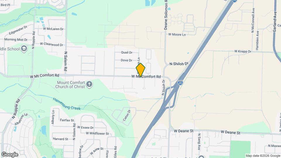 2689 W Mt Comfort Rd Map and Location Details