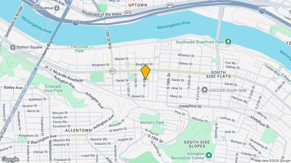 1402 Sarah St, Unit Aprt 3 Map and Location Details