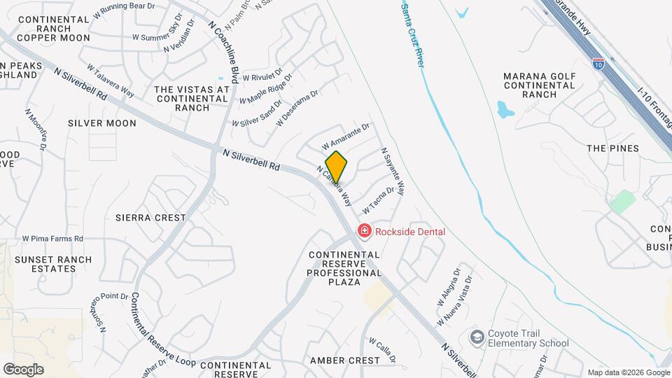 8523 N Cantora Way Mapa y Detalles de la Ubicación