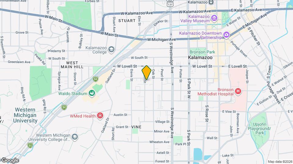 511 Locust St Map and Location Details