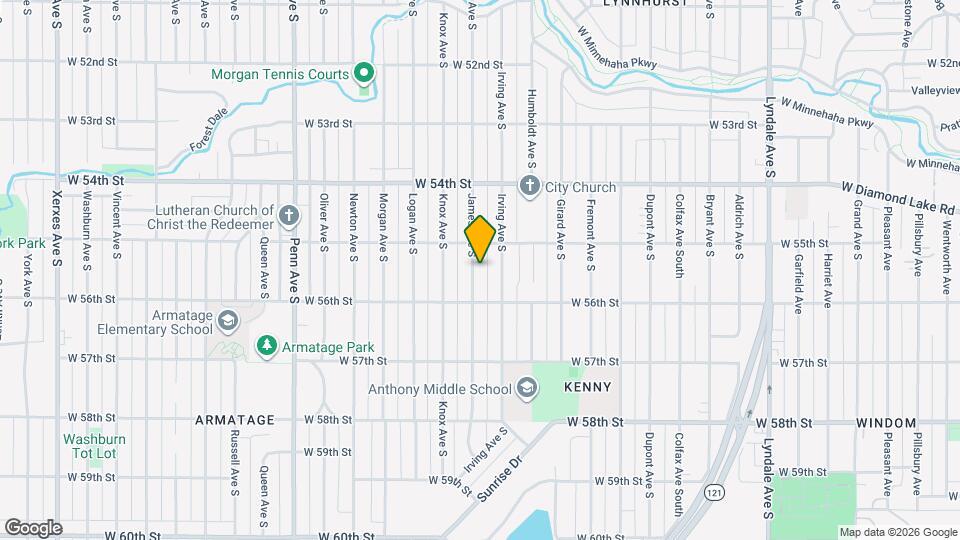 5521 James Ave S Map and Location Details