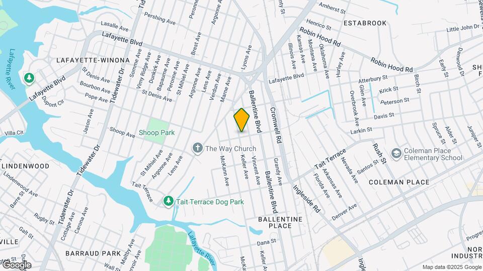 2800 Keller Ave Map and Location Details