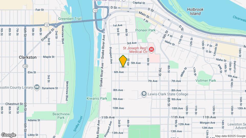 309 6th Ave, Unit B Map and Location Details