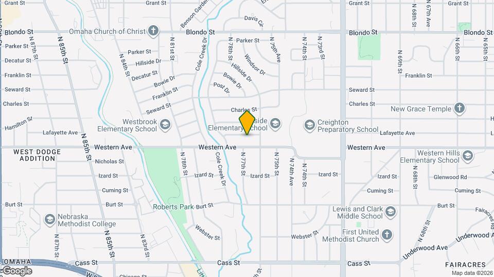 7625 Lafayette Ave Map and Location Details