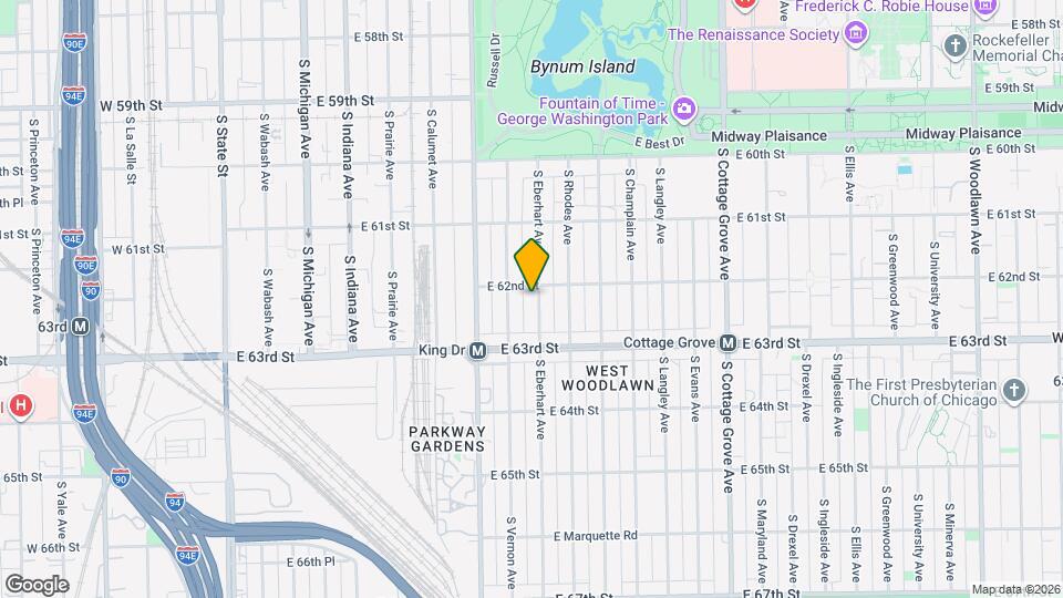 6210 S Eberhart Ave Map and Location Details