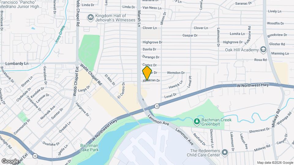 3724 Almazan Dr Map and Location Details