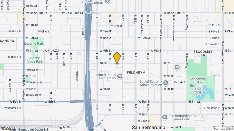 649 W 8th St Map and Location Details