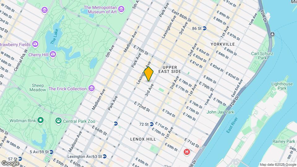 177 E 75th St Mapa y Detalles de la Ubicación