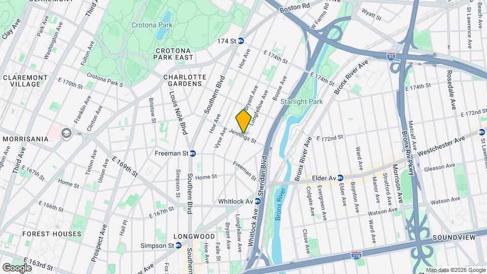 998 Jennings St Map and Location Details