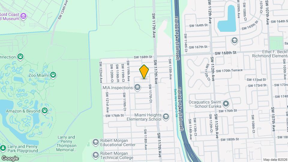 11771 SW 171st Terrace Map and Location Details