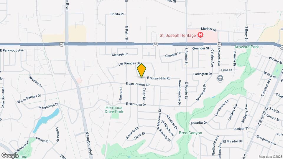 506 E Sunny Hills Rd, Unit Guest Home Studio Map and Location Details
