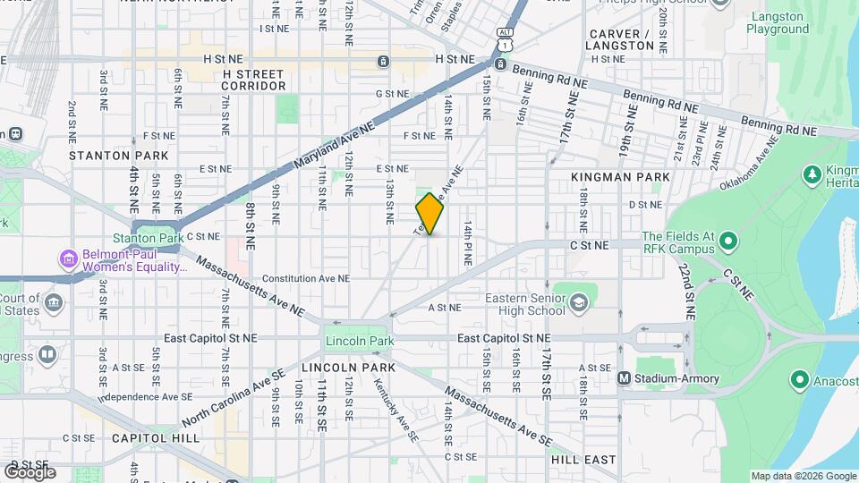 1339 C St NE Map and Location Details