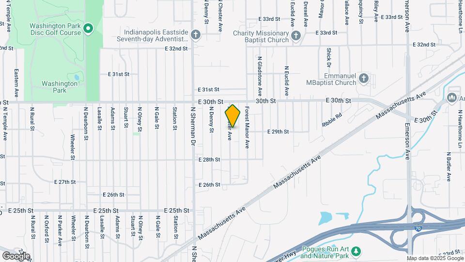 2901 N Chester Ave Map and Location Details