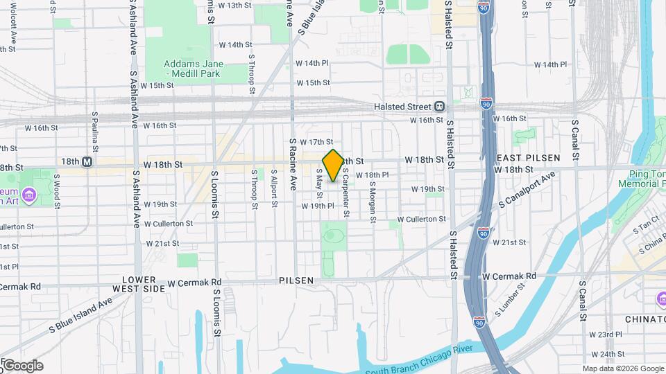 1116 W 19th St Map and Location Details