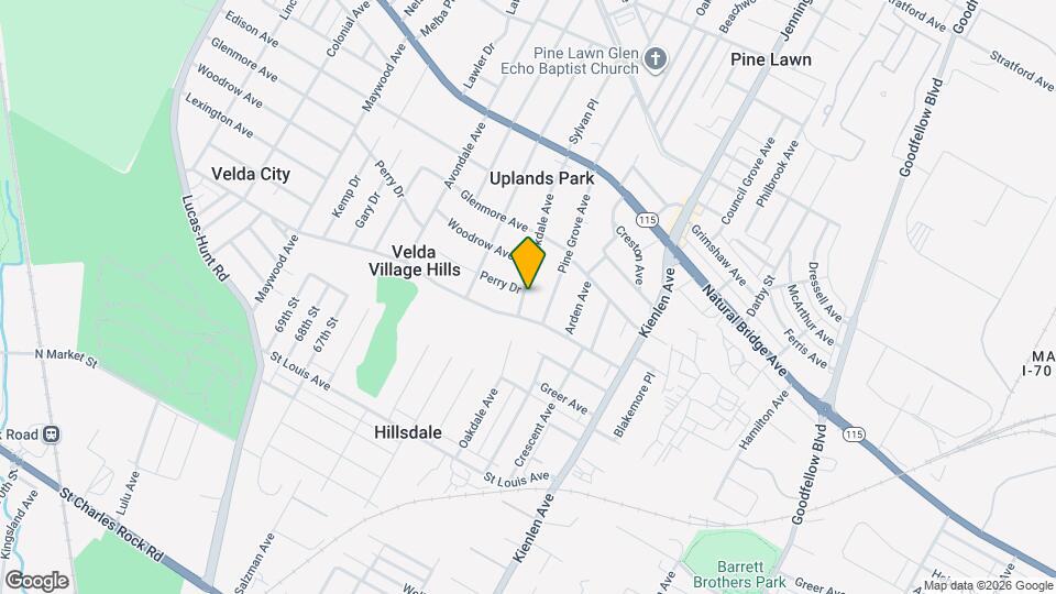 3340 Oakdale Ave Map and Location Details