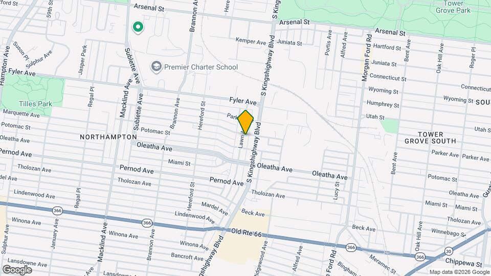 3406 Lawn Ave, Unit 2F Map and Location Details