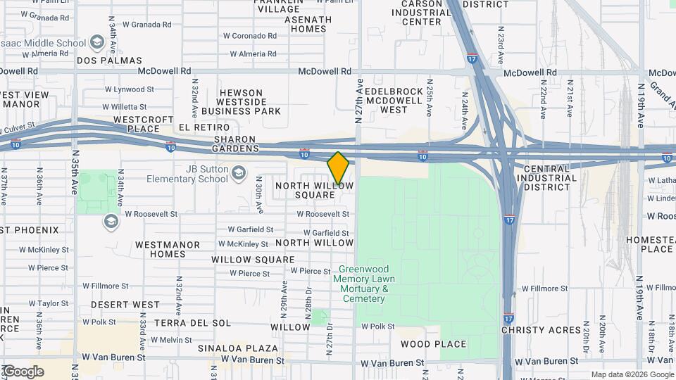 1028 N 27th Ln Map and Location Details