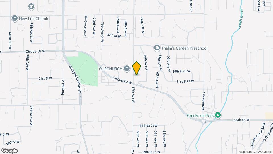 5018 66th Ave Ct W Map and Location Details