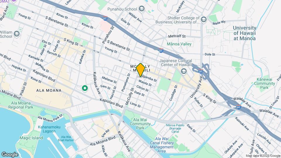 2016 Waiola St Map and Location Details