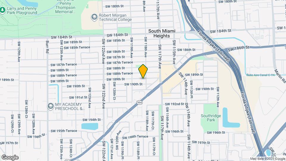 11820 SW 189th St Map and Location Details